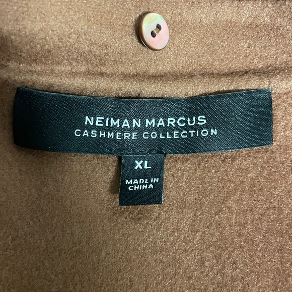 Neiman Marcus Cashmere Collection Womens Jacket Blazer Brown Mocha Size XL - Picture 5 of 6